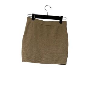 Bloom Brand Gold Color Sparkling Mini Skirt Women’s Small